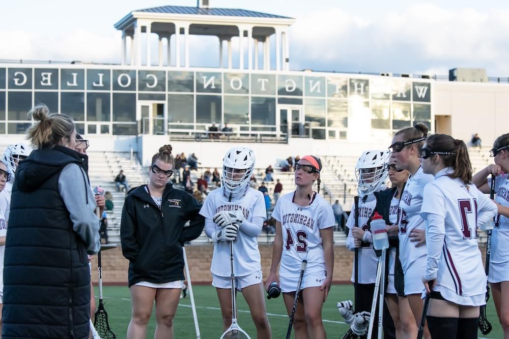 Women's lacrosse team on Kibler Field